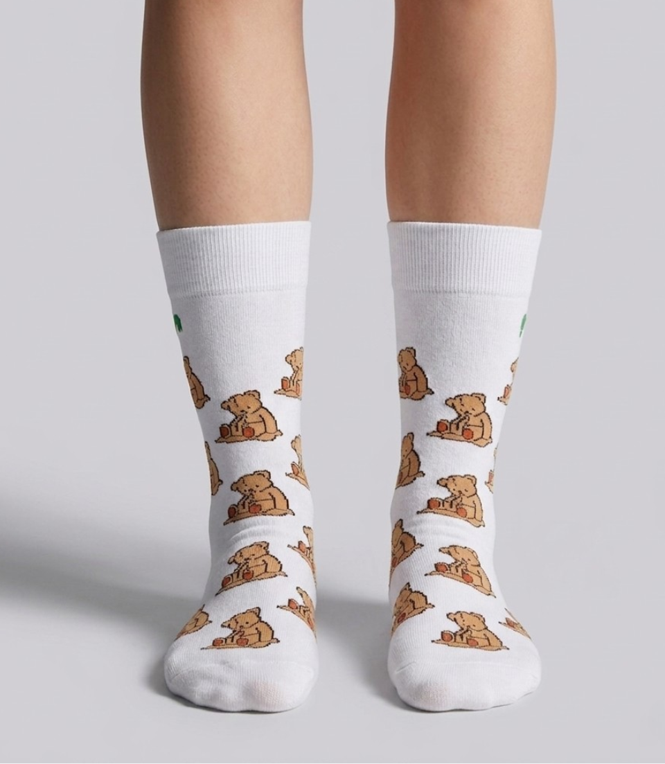 Sad Teddy Socks