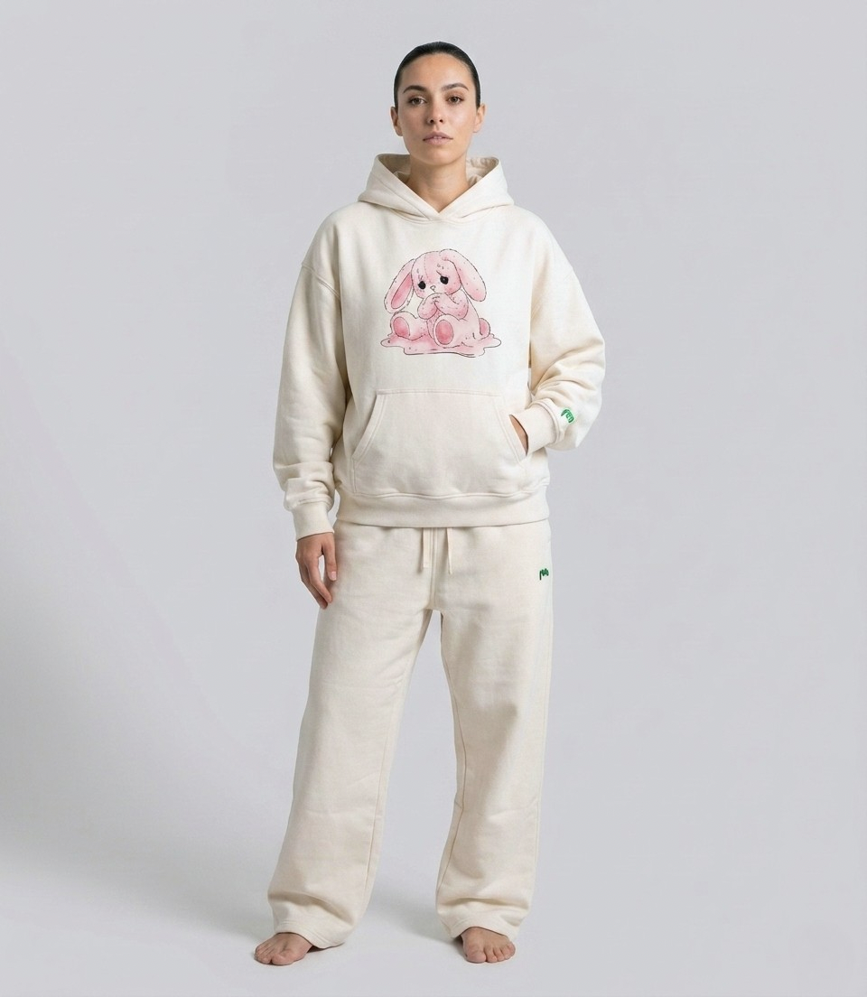 Anxious Bunny Heavyweight Hoodie
