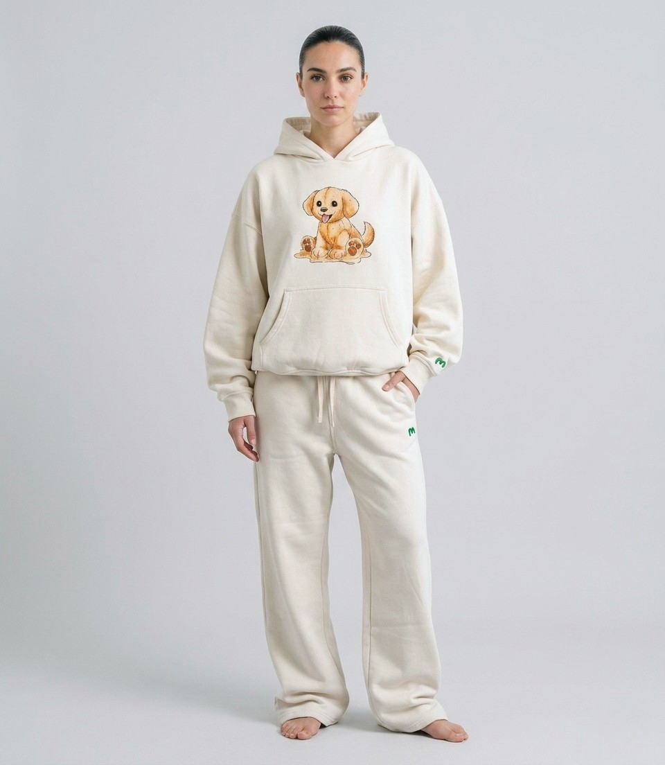 Happy Puppy Heavyweight Hoodie