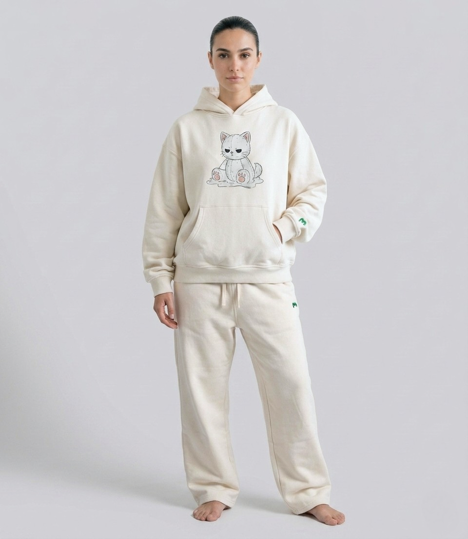 Angry Kitty Heavyweight Hoodie