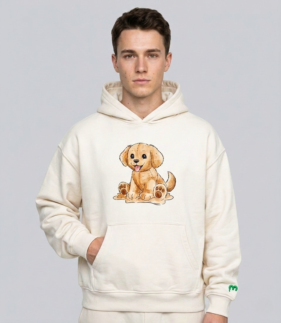 Happy Puppy Heavyweight Hoodie
