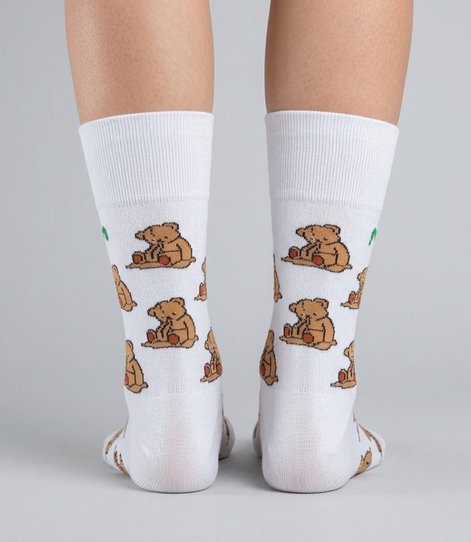 Sad Teddy Socks