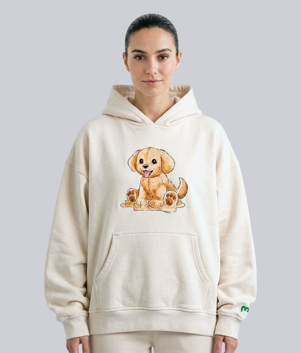 Happy Puppy Heavyweight Hoodie