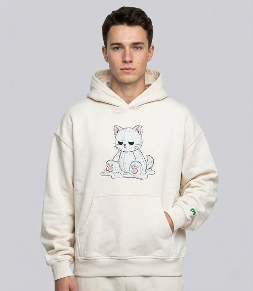 Angry Kitty Heavyweight Hoodie