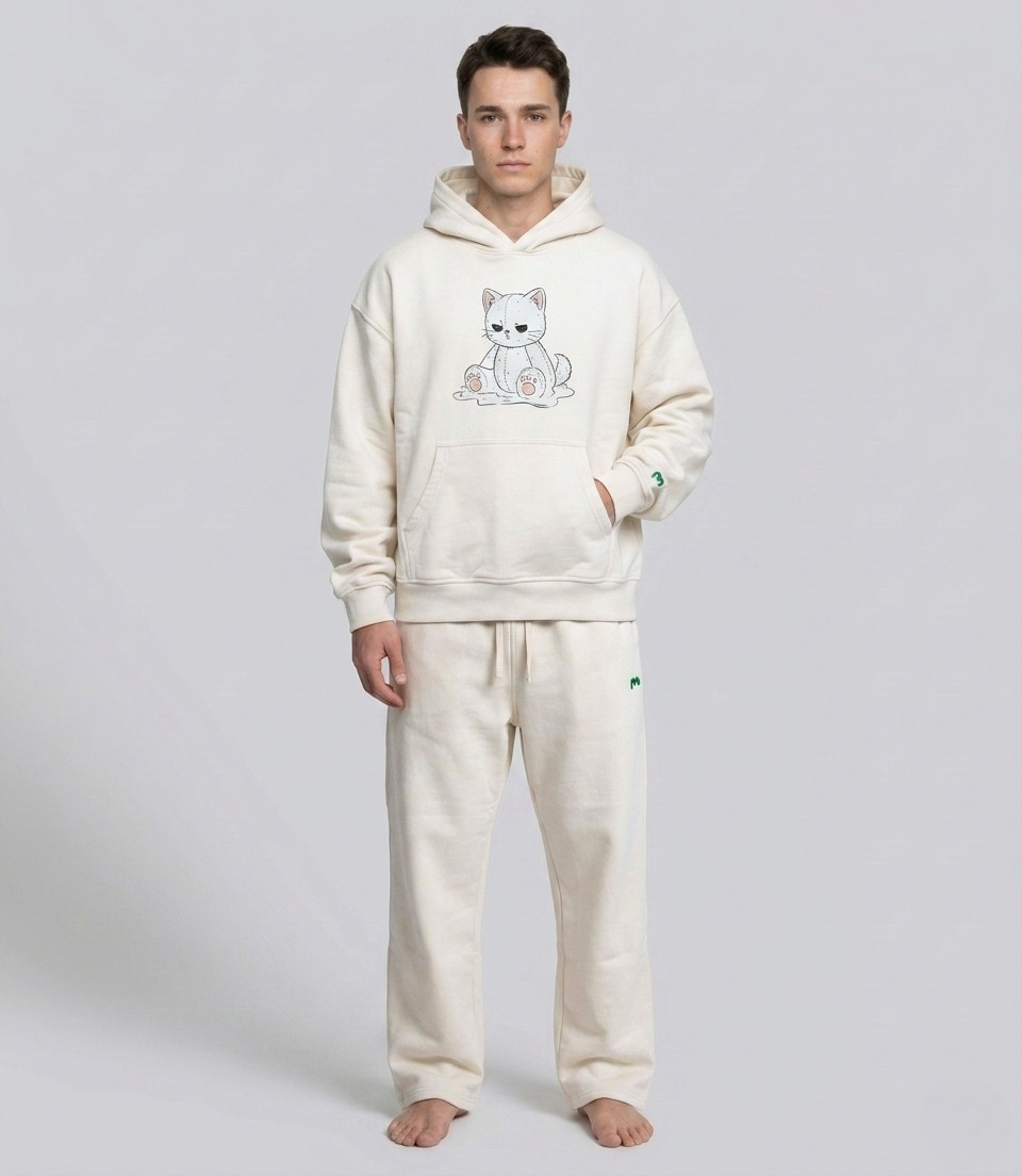 Angry Kitty Heavyweight Hoodie