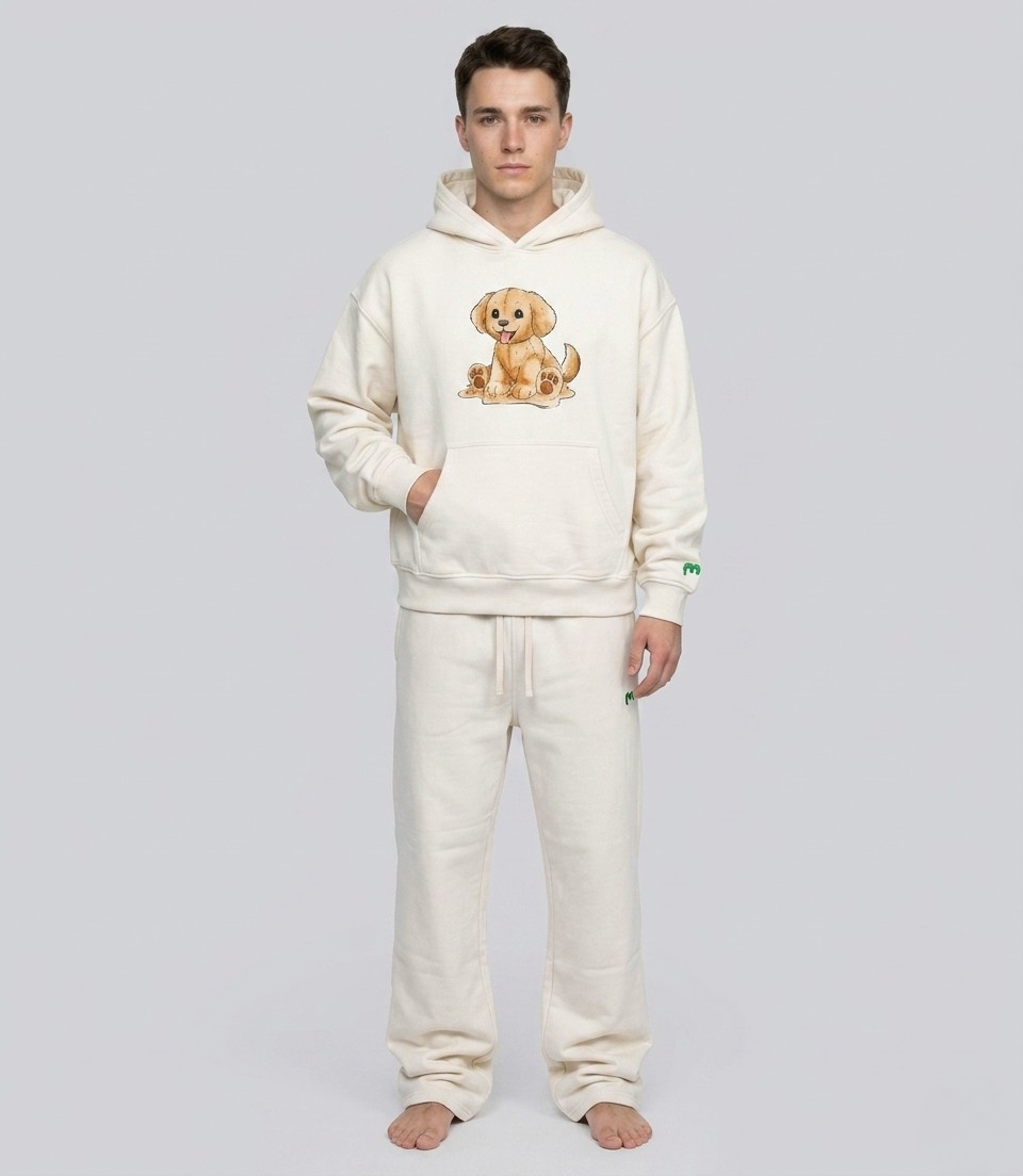 Happy Puppy Heavyweight Hoodie