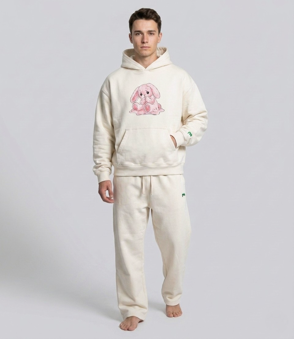 Anxious Bunny Heavyweight Hoodie