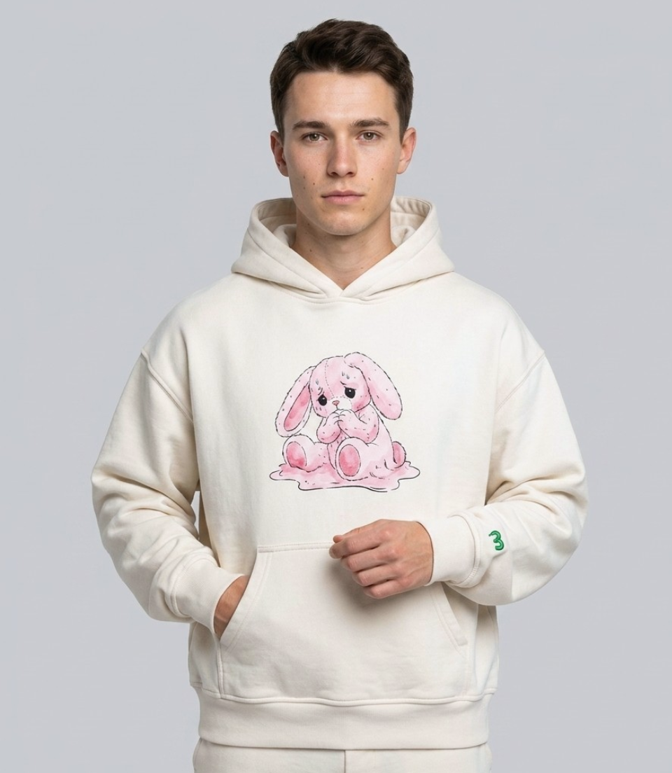 Anxious Bunny Heavyweight Hoodie